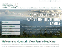 Tablet Screenshot of mountainviewfamilymed.com